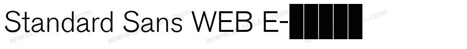 Standard Sans WEB E字体转换